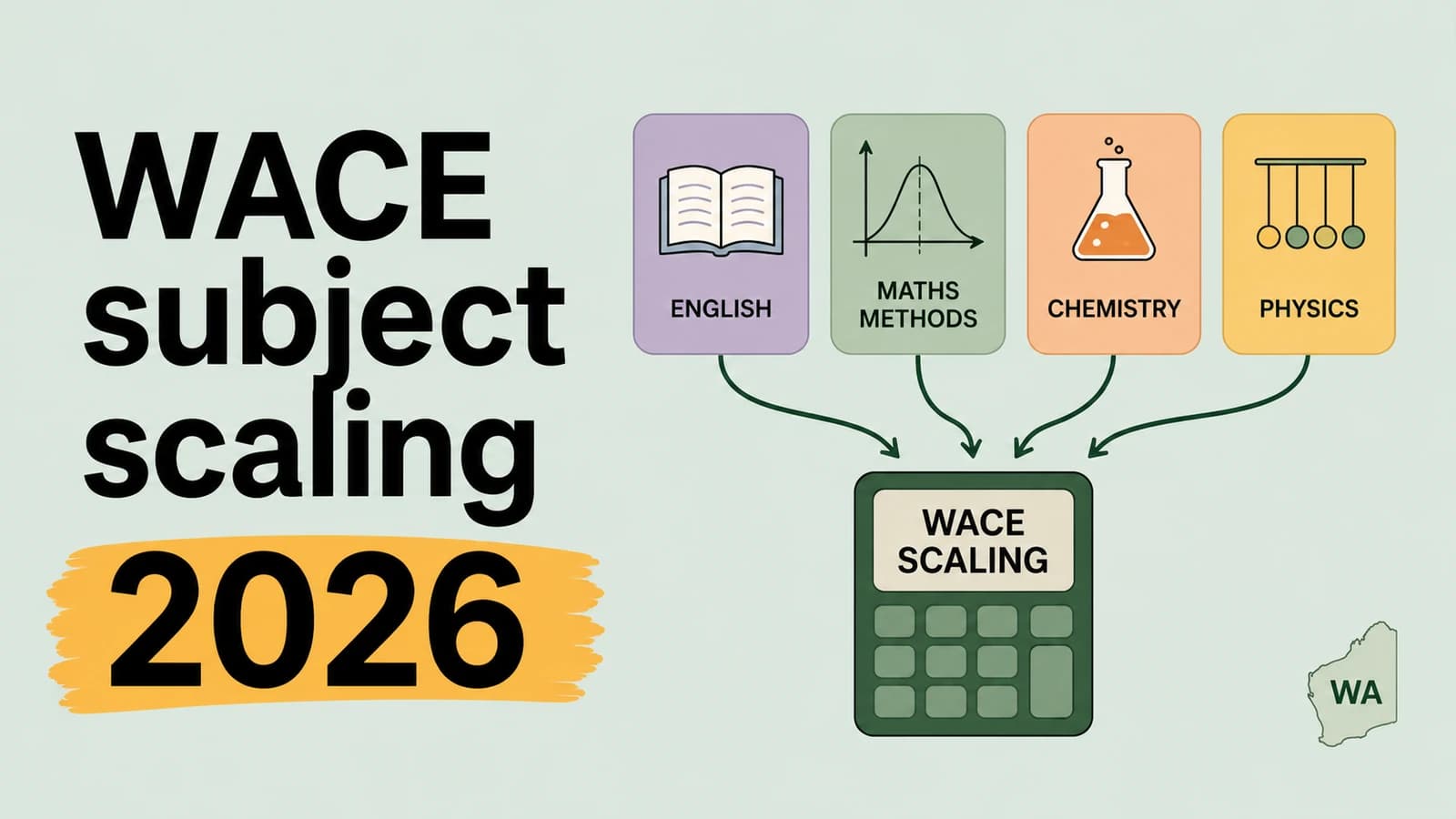 WACE subject scaling for 2026 planning - latest 2025 TISC data